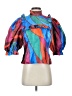 Alden 100% Polyester Blue 3/4 Sleeve Blouse Size S - photo 1