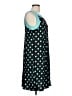 Perceptions Polka Dots Teal Casual Dress Size L (petite) - photo 4