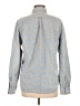 Gap 100% Cotton Checkered-gingham Blue Long Sleeve Button-Down Shirt Size M - photo 2