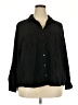 Old Navy Black 3/4 Sleeve Button-Down Shirt Size XXL - photo 1