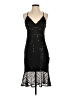 Lulus 100% Polyester Stars Black Cocktail Dress Size S - photo 1
