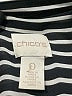 Chico's 100% Polyester Stripes Black Long Sleeve Blouse Size Sm (0) - photo 7