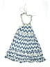 Unbranded 100% Cotton Chevron-herringbone Blue Dress Size 120 cm / US 6X - photo 1