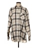 La Miel Plaid Gray Long Sleeve Button-Down Shirt Size S - photo 1