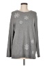 Talbots Outlet Stars Silver Pullover Sweater Size M - photo 1