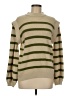 LouKeith Stripes Tan Turtleneck Sweater Size M - photo 1