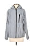 Unbranded 100% Polyester Solid Gray Windbreaker Size M - photo 1