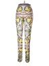 Assorted Brands 100% Polyester Print Yellow Active Pants Size L - photo 1