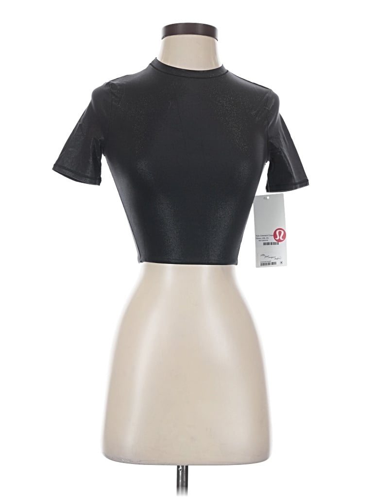 Lululemon Athletica Short Sleeve Turtleneck In Black