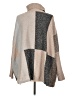 Shein 100% Polyester Color Block Tan Turtleneck Sweater Size L - photo 2