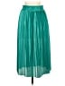 Bisou Bisou 100% Polyester Solid Teal Casual Skirt Size XS - photo 1