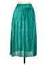 Bisou Bisou 100% Polyester Solid Teal Casual Skirt Size XS - photo 2