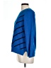 Liz Claiborne 100% Cotton Chevron-herringbone Blue Pullover Sweater Size L (petite) - photo 5
