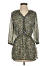 Mossimo Supply Co. 100% Polyester Paisley Green Casual Dress Size S - photo 1