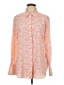 prologue 100% Polyester Tweed Orange Long Sleeve Blouse Size L - photo 1