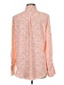 prologue 100% Polyester Tweed Orange Long Sleeve Blouse Size L - photo 2