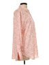 prologue 100% Polyester Tweed Orange Long Sleeve Blouse Size L - photo 4