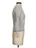 Iris & Ink Gray 3/4 Sleeve Silk Top Size S - photo 4