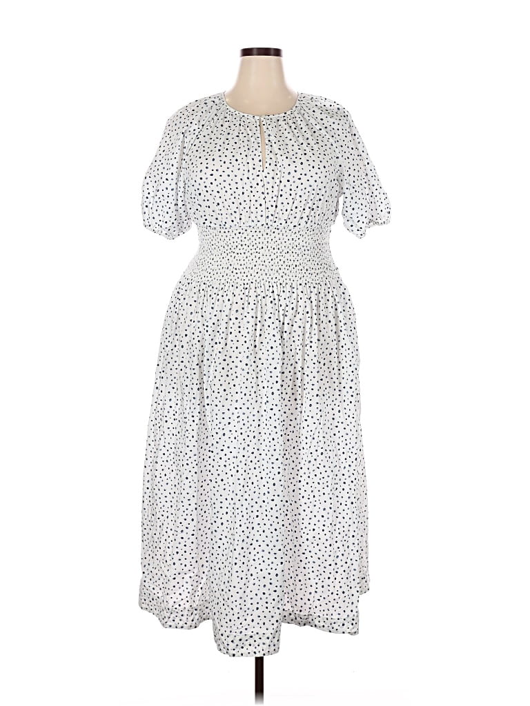 Pre-owned Jcrew Casual Dress In White