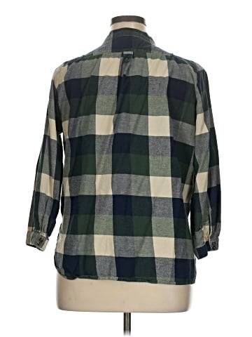 Fun2Fun 3/4 Sleeve Button-Down Shirt (view 2)