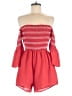 Assorted Brands 100% Polyester Hearts Red Romper Size S - photo 1