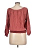 Timing Burgundy 3/4 Sleeve Blouse Size L - photo 2