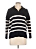 Assorted Brands 100% Cotton Stripes Black Blue Pullover Sweater Size L (estimated) - photo 1