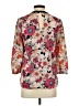 Tinley Road 100% Polyester Floral Orange 3/4 Sleeve Blouse Size XS - photo 2