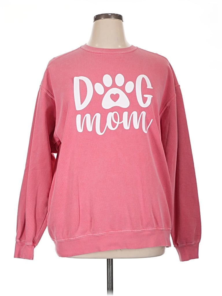 Pre-owned Comfort Colors Sweatshirt In Pink