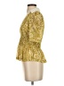 Maeve Gold Short Sleeve Blouse Size S - photo 5