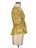 Maeve Gold Short Sleeve Blouse Size S - photo 4