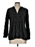 Old Navy 100% Rayon Polka Dots Black Long Sleeve Blouse Size L - photo 1