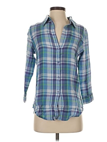 Fei 3/4 Sleeve Button-Down Shirt (view 1)