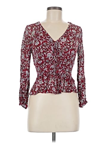 Feather Bone by Anthropologie 3/4 Sleeve Blouse (view 1)