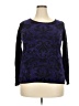 Dana Buchman Paisley Purple Pullover Sweater Size XXL - photo 1