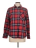 Forever 21 Plaid Red Long Sleeve Button-Down Shirt Size L - photo 1