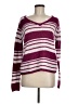 St. John's Bay Stripes Burgundy Pullover Sweater Size M - photo 1