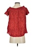 Old Navy 100% Rayon Red Short Sleeve Blouse Size S - photo 2