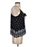 LUQ 100% Rayon Black Sleeveless Blouse Size S - photo 4