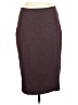 Express Solid Burgundy Formal Skirt Size 6 - photo 1