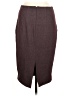 Express Solid Burgundy Formal Skirt Size 6 - photo 2