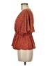 Shein 100% Polyester Orange Short Sleeve Blouse Size 6 - photo 5