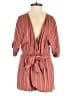 Lulus 100% Rayon Stripes Burgundy Romper Size XS - photo 1