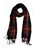 Topshop Plaid Burgundy Brown Scarf One size - photo 1