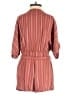 Lulus 100% Rayon Stripes Burgundy Romper Size XS - photo 2