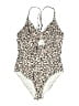 Unbranded Animal Print Ivory One Piece Swimsuit Size 1X - photo 1