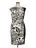 Chaps Graphic Ivory Cocktail Dress Size XL - photo 1