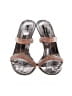 Claudia Ciuti Metallic Silver Orange Sandals Size 8 - photo 2