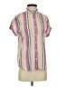 BeachLunchLounge Stripes Pink Short Sleeve Button-Down Shirt Size XS - photo 1