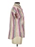 BeachLunchLounge Stripes Pink Short Sleeve Button-Down Shirt Size XS - photo 4